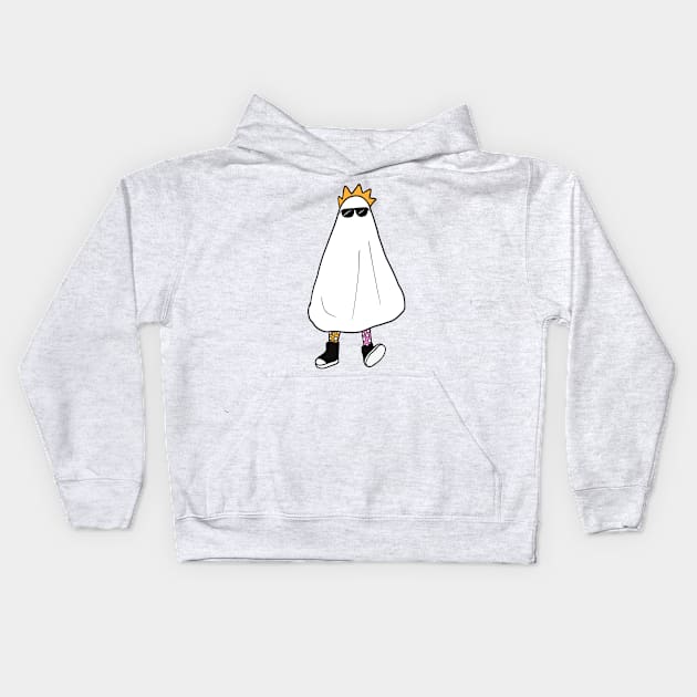 Funny Ghost Kids Hoodie by Mayarart